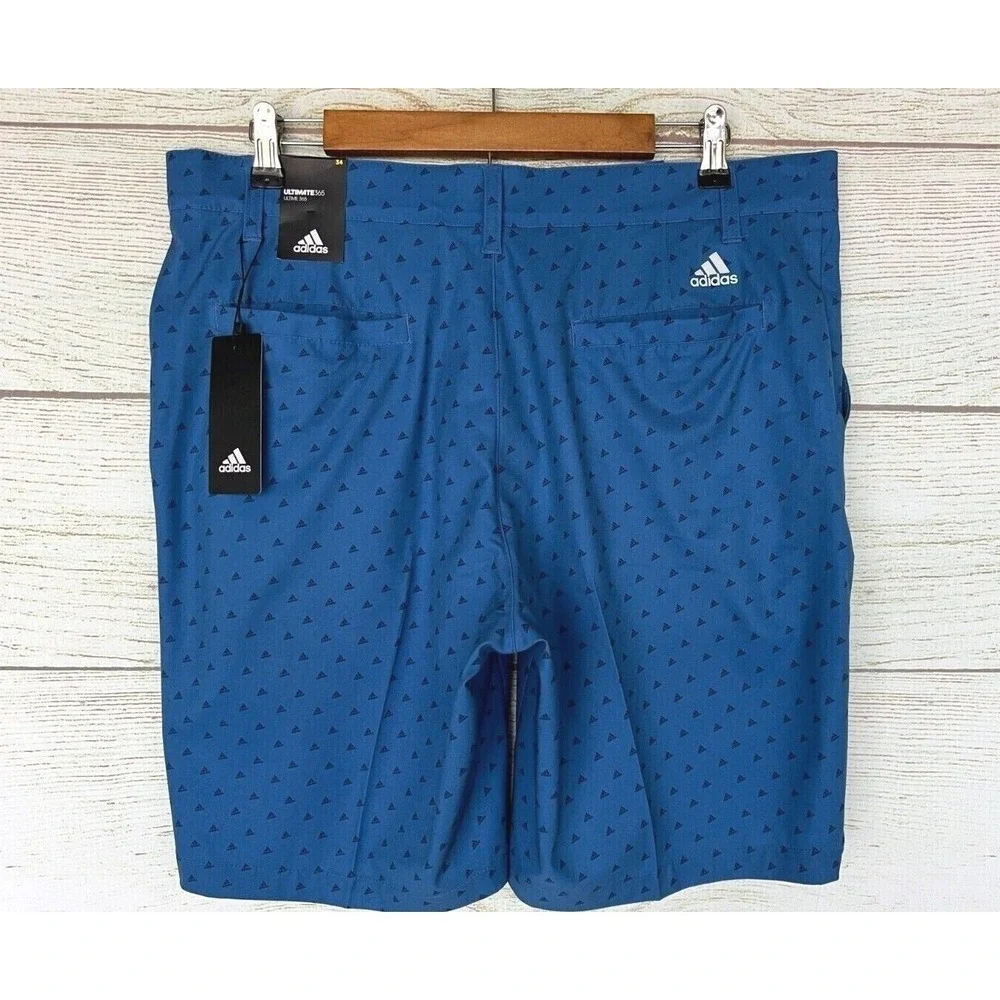 Adidas 365 Performance Shorts Mens Size 34 Royal Blue ADI Woven Stretch New